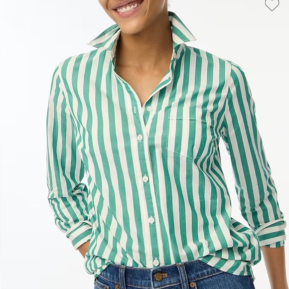 J crew factory lightweight button down shirt size petite small - Picture 2 of 3